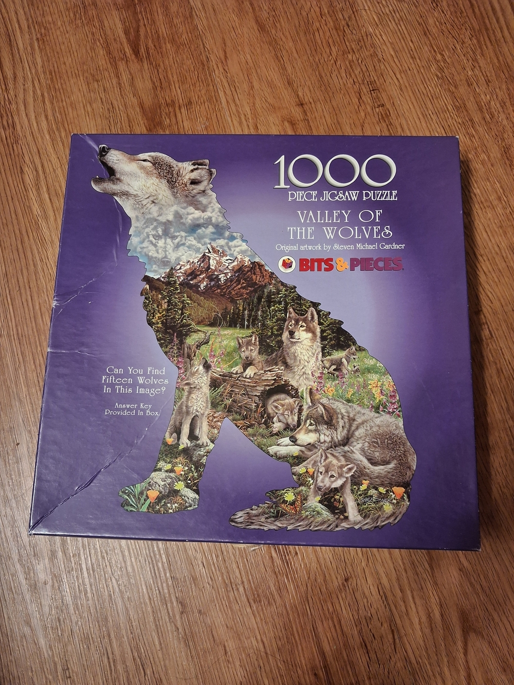 Bits & Pieces Valley of the Wolves 1000 Pc Jigsaw Puzzle Complete